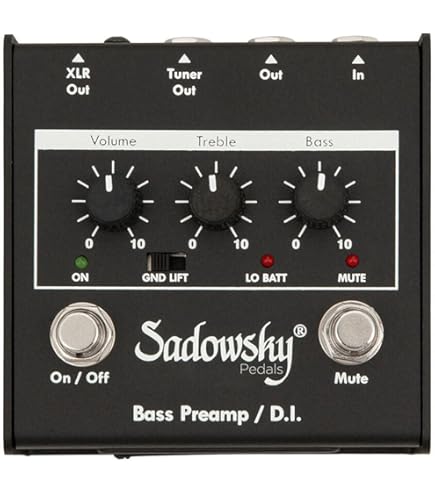 Amazon.com: Base Preamp/EQ Effect Pedal SAC PED SBP 2 V2